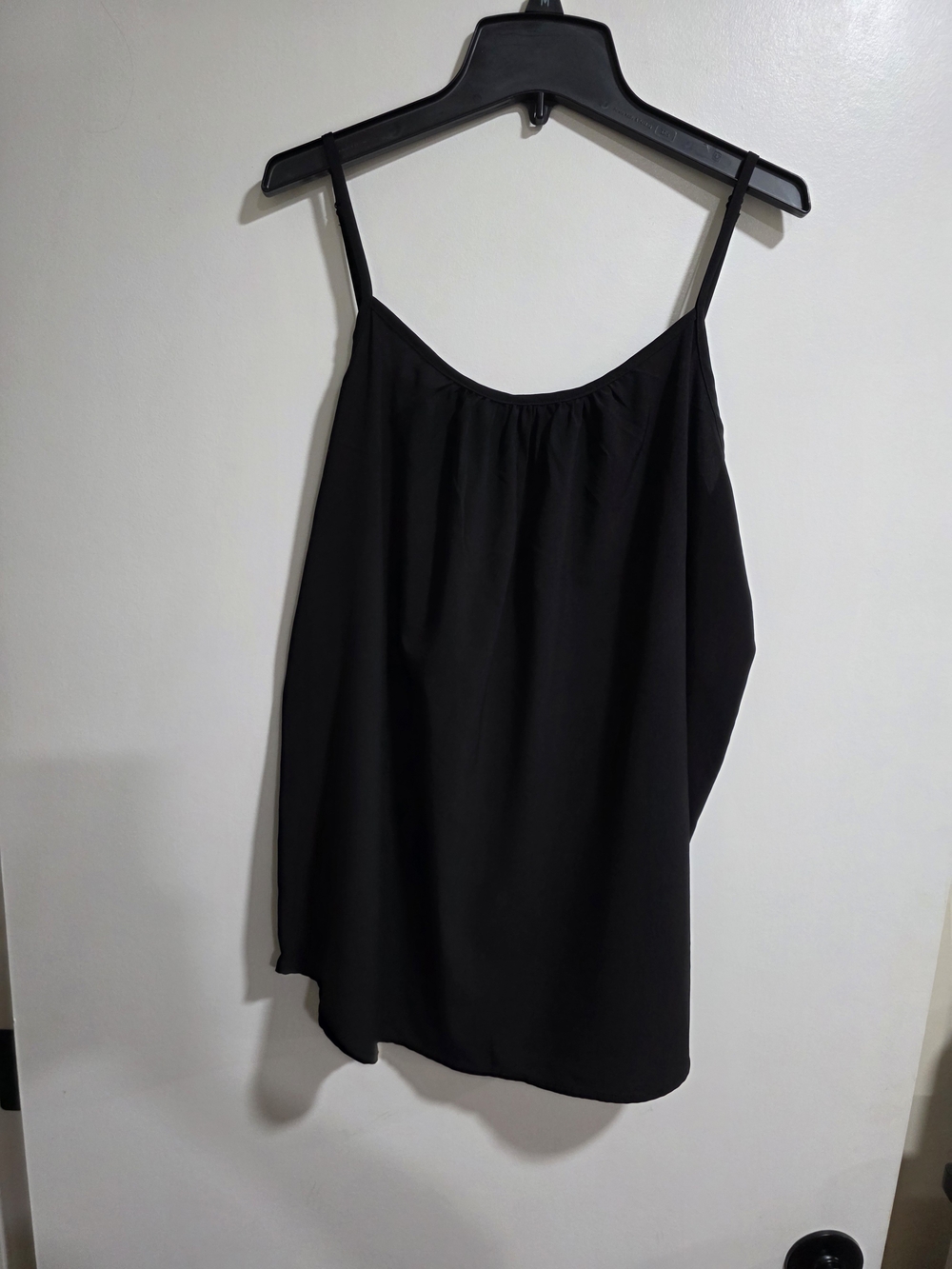 Time and Tru XL 16-18 Black Stretch Cami Tank Top Adjustable Straps